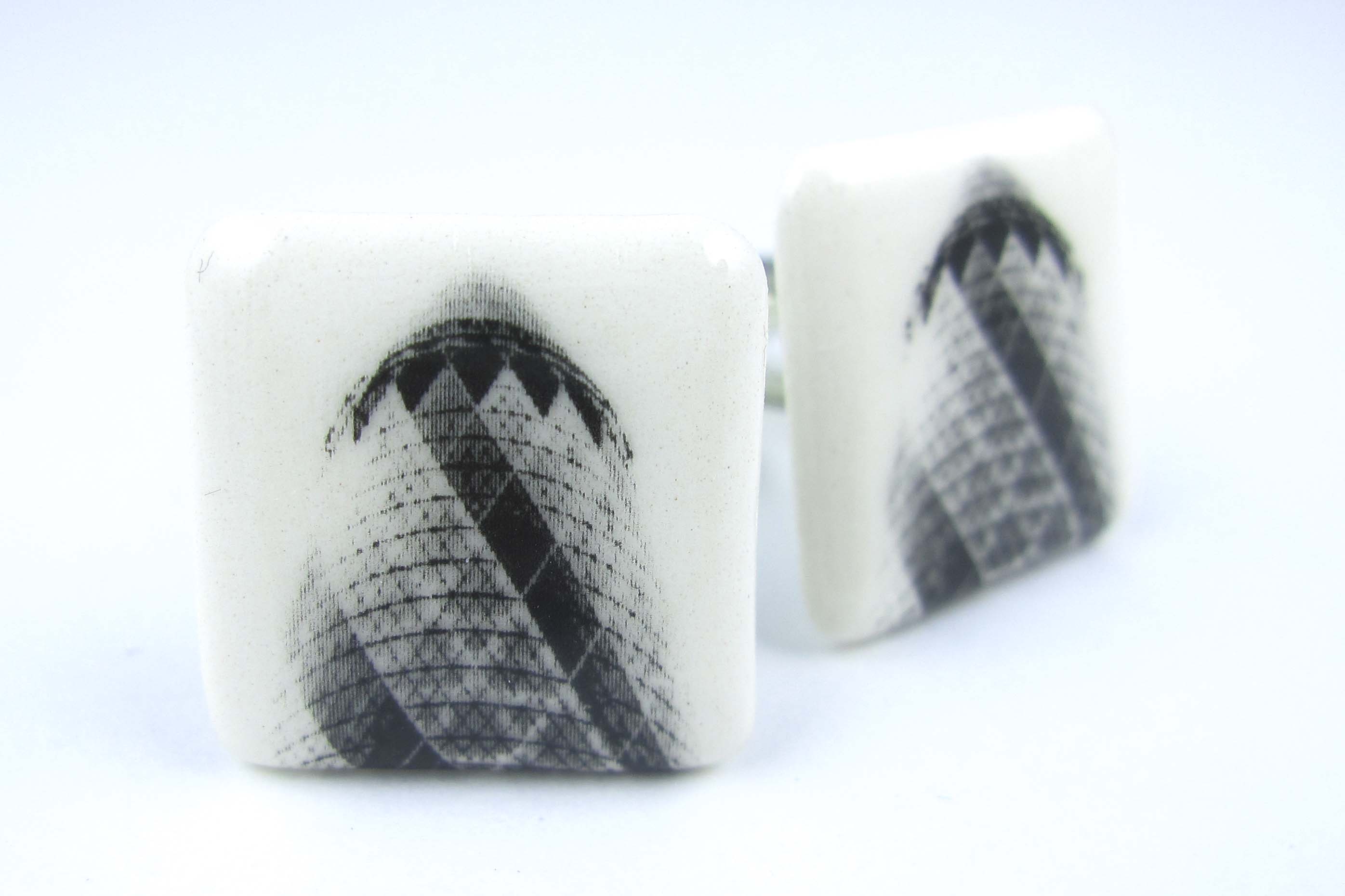 The Gherkin (St Mary Axe) cufflinks